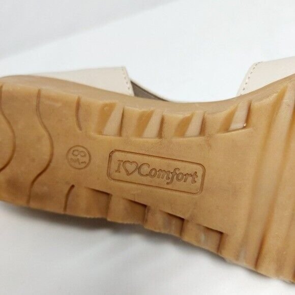 #18  Ilovecomfort 8.5 M delia sandle womens tan with stretch and tread bottom - Picture 8 of 9